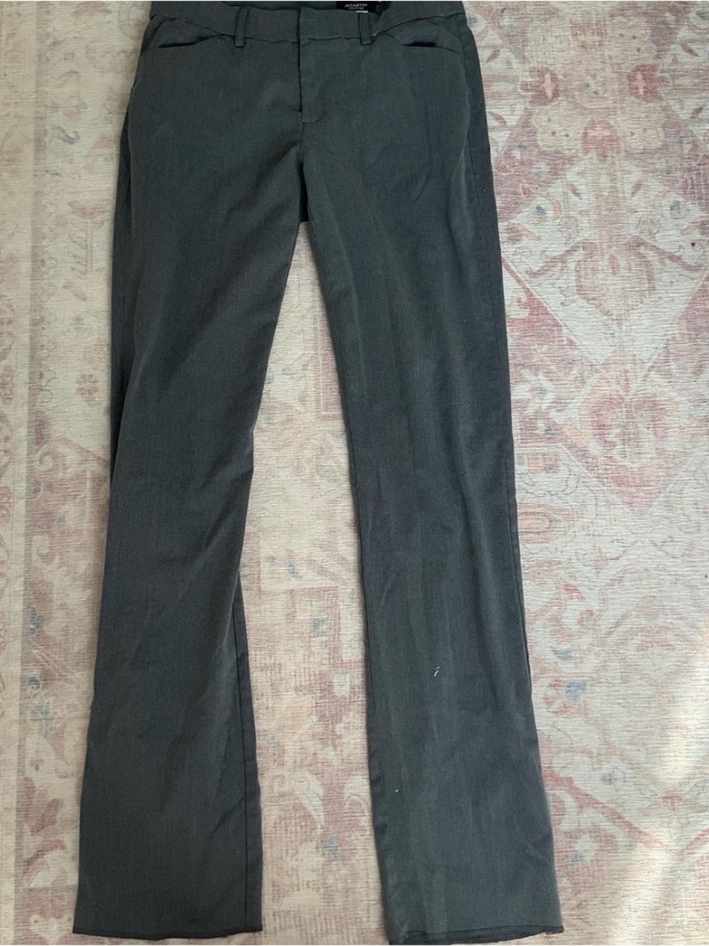 Women’s Dark Grey Dress Pants - Classic Straight Fit